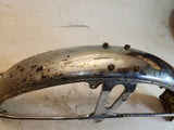1965-66 YDS3 YM1 YAMAHA Front Fender with Brace/Support USED 11626-71 C2/3