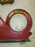 Dare-Devil Dick Loops the Loop on a rocket 1940's Tin Toy USED Collectible (8824-77 ts-b2)