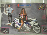 SUZUKI GSXR CHICKS LIKE BIKES ANOKA RAMSEY MOTORCYCLE POSTER 35X24 USED PO-7 COLLECTIBLE (f17)