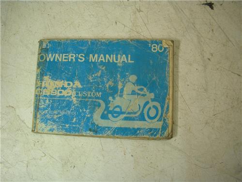 1980 Honda CB900C CB 900 C Custom Owners Manual BOOK (blue-4)