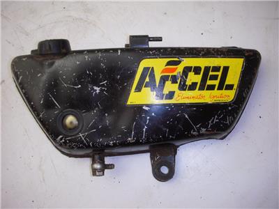 1975 175 F7 ENDURO KAWASAKI USED OIL TANK BLACK REPAINT 81016-14 (A28)