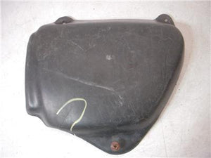 1970-75 Honda CB750 CB 750 LEFT Aftermarket Side Cover Black crack used SC-830 (L-TOP)