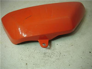 1976 Suzuki TS100 TS 100 Enduro Orange Side Cover used SC-840 (L-TOP)