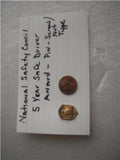 Vintage National Safety Council 5 year Safe Driver Award Pin Memorabilia used Collectible (Q-3)