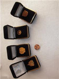 1988 89 90 AMA Gold Pins (4) Boxed Pins American Motorcycle Association Memorabilia used Collectible (Q-3)