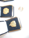 1988 89 90 AMA Gold Pins (4) Boxed Pins American Motorcycle Association Memorabilia used Collectible (Q-3)