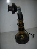 JIM BEAM DECANTER CANDLESTICK TELEPHONE VINTAGE DESK SET PHONE EMPTY (N-TOP B1 8C)