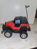 TONKA rumblin thunder RC ELECTRIC JEEP 9 INCH USED Toy (9324-8 ts-b4)