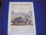 CADILLAC LASALLE FLEETWOOD SERIES 60 AUTOMOTIVE ADVERTISEMENT AD PRINT USED AD-8 COLLECTIBLE (f17)