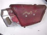 1981 Yamaha XS850sh 850 Special Left Right Pair Body Side Covers Maroon used WSC-90 (Q4)