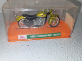 11172 GUILOY HARLEY DAVIDSON AMF GREEN MOTORCYCLE 5 INCH USED Collectible (8824-97 ts-b4)