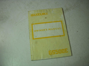 1988 GS500E 500 SUZUKI OWNERS MANUAL 99011-01D50 BOOK (blue-3)