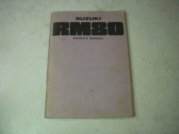 1977 RM80 80 SUZUKI BOOK USED OWNERS MANUAL 99011-41650 BOOK (blue-3)