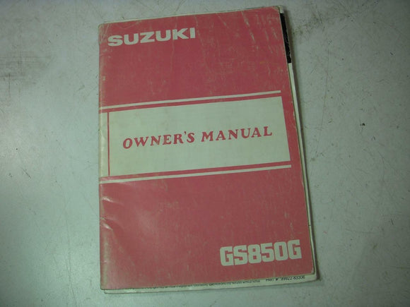 1983 GS850G 850 SUZUKI OWNERS MANUAL 99011-45131 BOOK (blue-3)