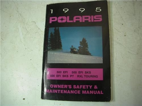 1995 Polaris 500 EFI Snowmobile Sled Owners Manual 9912837 BOOK (blue-1)