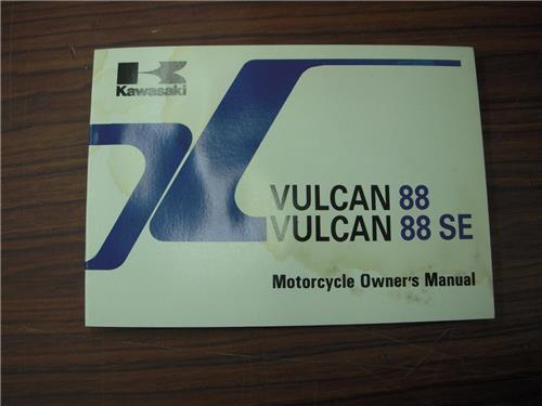 1987-88 VN1500 1500 VULCAN 88 KAWASAKI OWNERS MANUAL 99920-1353 BOOK (blue-5)