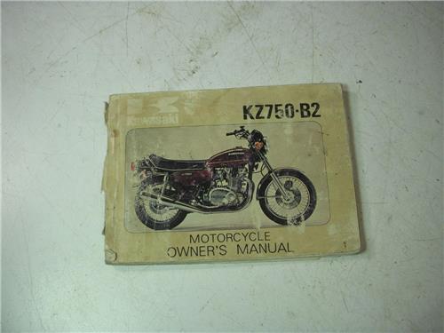 1977 KZ750 KZ750B2 KAWASAKI OWNERS MANUAL 99932-003 BOOK (blue-5)