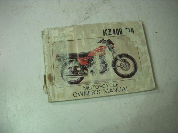 1977 KZ400 KZ400D4 KAWASAKI OWNERS MANUAL 99932-004 BOOK (blue-5)