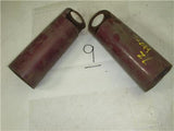 1972-73 CB350 350 Honda Pair Maroon Lower Fork Covers Used WEAR-9 V2