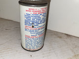 NITRO 9 MOTORCYCLE ADDITIVE 4 OUNCE TIN VINTAGE OIL CAN FULL USED Collectible (wayne)