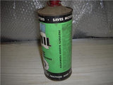 PYROIL POLARIZED CONE TOP HEAT PROOF LUBE VINTAGE EMPTY TIN QUART CAN USED COLLECTIBLE (c58-oil7A)