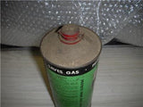 PYROIL POLARIZED CONE TOP HEAT PROOF LUBE VINTAGE EMPTY TIN QUART CAN USED COLLECTIBLE (c58-oil7A)