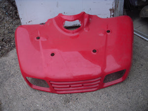 2006-08 KVF360 360 ATV KAWASAKI PRAIRIE FRONT FENDER Hood RED USED ATV-101 (C49) NO SHIP