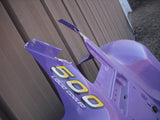 1998-03 POLARIS 500 SCRAMBLER ATV REAR FENDER purple paint USED ATV-136 (C37) NO SHIP