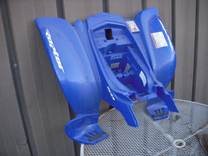 2004-06 YFM50R RAPTOR 50 YAMAHA ATV REAR BLUE FENDER USED ATV-91 (C31) NO SHIP