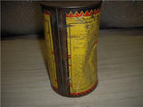 SHALER RISLONE IMPERIAL CANADA QUART VINTAGE EMPTY TIN CAN USED COLLECTIBLE (c58-oil7B)