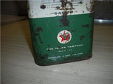 TEXACO OUTBOARD SAE 30 QUART VINTAGE EMPTY TIN CAN USED COLLECTIBLE (c58-oil7C)