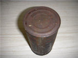 LUBAID MILWAUKEE USA ID COMPANY VINTAGE EMPTY TIN CAN USED COLLECTIBLE (c58-oil7D)