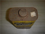 ZIP STRIP PAINT VARNISH STAIN REMOVER QUART VINTAGE EMPTY TIN CAN USED COLLECTIBLE (c58-oil7F)