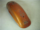 1971-72 SL350 350 HONDA REAR ORANGE FENDER Used GF-18 (S2)