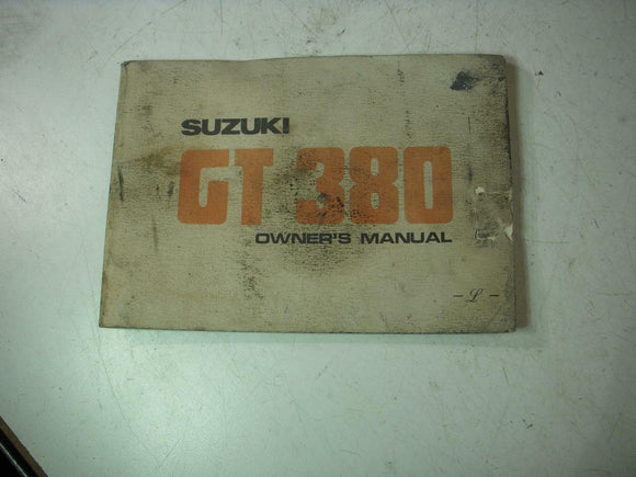 1974 GT380 380 SUZUKI OWNERS MANUAL BOOK (blue-3)