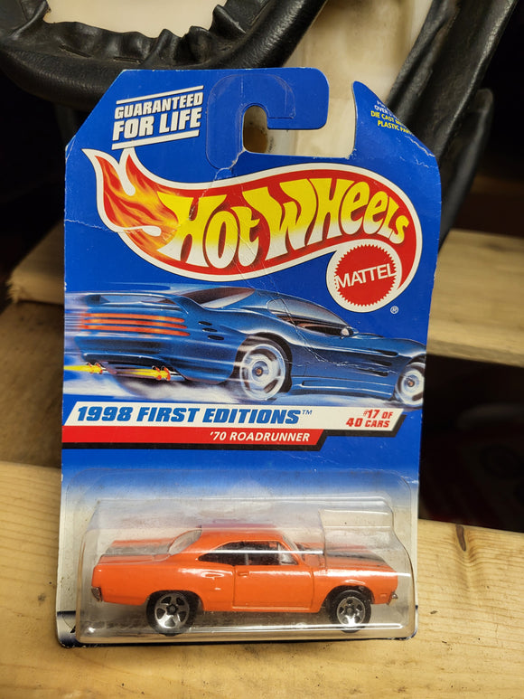 #661 1970 ROADRUNNER Vintage New Hot Wheels Car COLLECTIBLE TOY (M15)