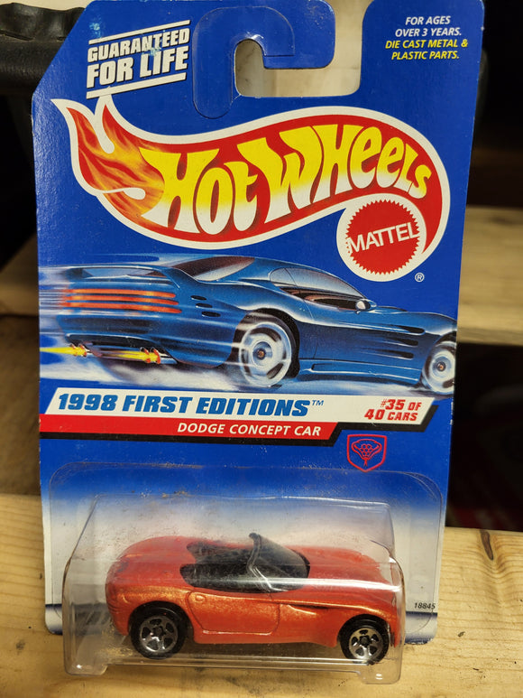 #672 DODGE CONCEPT CAR Vintage New Hot Wheels Car COLLECTIBLE TOY (M15)