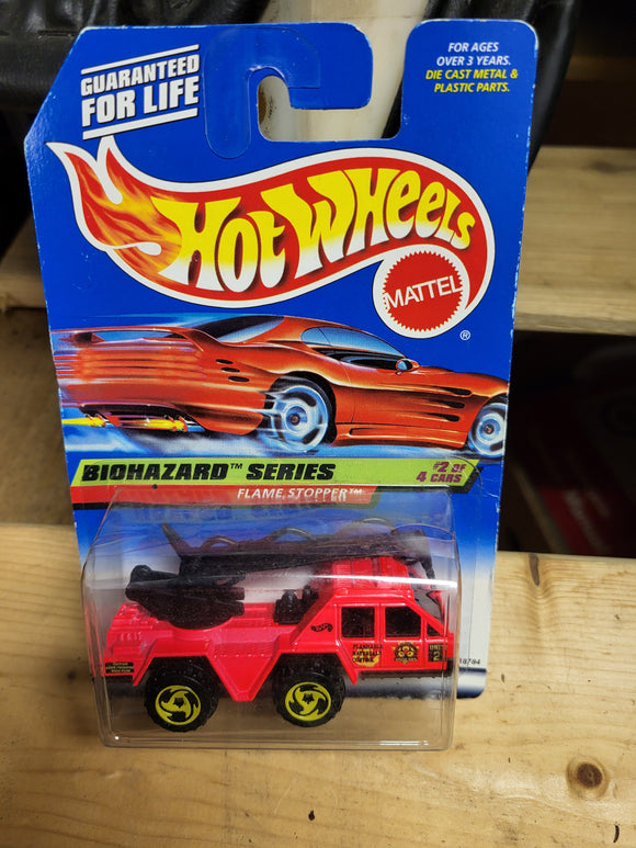 #718 FLAME STOPPER Vintage New Hot Wheels Car COLLECTIBLE TOY (M15)