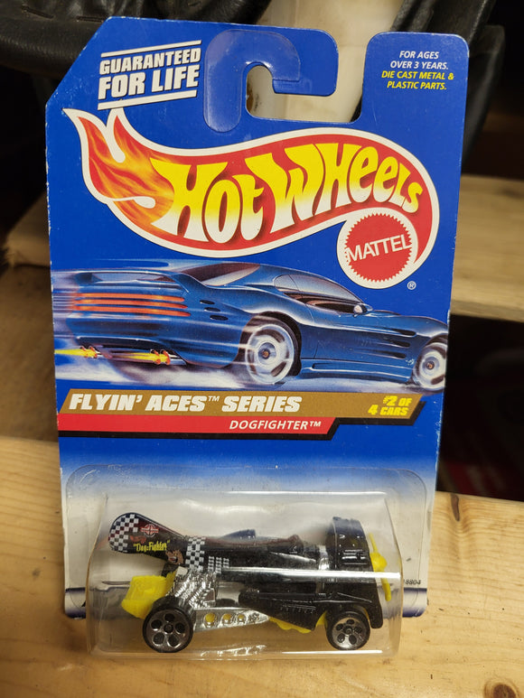 #738 DOG FIGHTER FLYIN' ACES Vintage New Hot Wheels Car COLLECTIBLE TOY (M15)