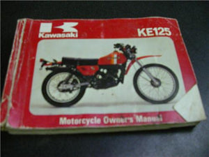 1981 KAWASAKI KE125 KE125-A8 OWNERS MANUAL BOOK (blue-5)