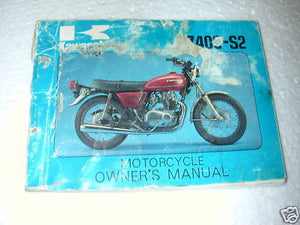 1976 Kawasaki KZ400 S2 Original Owners Manual BOOK (blue-5)