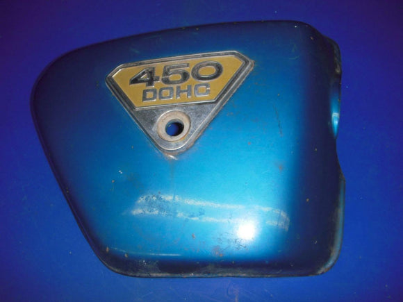 1970 CB450 HONDA LEFT Side Cover USED SC-444 (L-TOP)