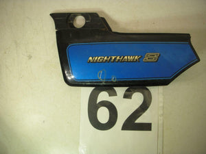 1984-86 CB700SC NIGHTHAWK HONDA LEFT Side Cover USED SC-62 (L-TOP)