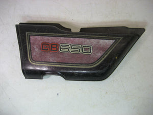 1979 CB650 HONDA LEFT Side Cover USED SC-63 (L-TOP)