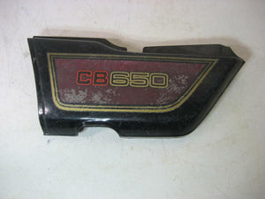 1979 CB650 HONDA LEFT Side Cover USED SC-65 (L-TOP)