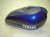 1975 Yamaha TX500 TX 500 FUEL GAS TANK Blue USED T-144 DONN B-10