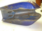 1975 Yamaha TX500 TX 500 FUEL GAS TANK Blue USED T-144 DONN B-10