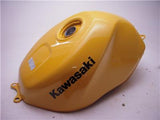 2002 ZX-6R ZX600J YELLOW KAWASAKI FUEL GAS TANK USED T-204 DONN-B1