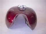 1980 KZ750T 750 KAWASAKI maroon repaint Fuel Gas Tank used T-424 DONN-B7