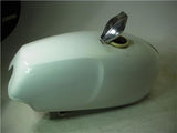 1969-75 NORTON COMMANDO Gas Fuel Tank USED WHITE W/ VALVES T-578 DONN-B7